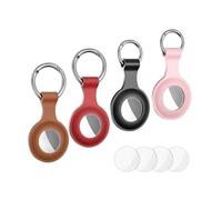 4PCS GPS Case Cover For Leather For AirTags Pet Location Tracker Sleeve Shell Skins