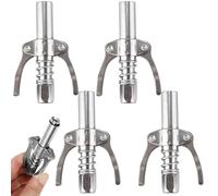 4pcs Gunse Gun Coauler 17000PSI Punta di pistola grasso di bloccaggio rapido con doppia maniglia non slip compatibile con tutte le pistole da 1/8 pollici, NPT grassi