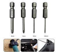 4pcs Hex-Shank 50mm Croce Screwdriver Bits Electric-Driver Attrezzi PH00 PH1