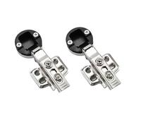 4PCS Home No Hole Hardware Interni Cabinet Cerniera Clip Accessori for finestre Cerniera for porta in vetro Forniture for mobili(Big bend)