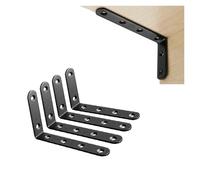4pcs Household Cast Iron Wall Mounted L Shaped Angle Shelf Metal Bracket Support 4 PCS USE It Together Can Load For MAX 40 Kg Adatto per garage e bagni