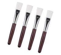 4Pcs Igienici Applicatori di Trattamenti Viso Pennello NonShedding Fibra Artificiale Portatile Skincare Strumenti per la Cura della Pelle per Uso Del Salone di Casa Viaggio Friendly