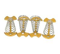 4pcs in lega in alluminio incolla in acciaio in acciaio a liscio un chiodi con molla per baldacchino esteso del pavimento della tavola (Oro)