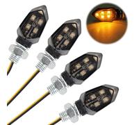 4pcs Indicatori Di Direzione A Led Per Moto, Mini Indicatori Di Direzione A Led 12V, Micro Indicatori Di Direzione Universali Omologati E Impermeabili Universali Per Scooter Quad Cruiser Fuoristrada