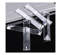 4pcs K9 Rettangolo Appeso Lampadario Di Cristallo Prisma Pendente In Uno O Due Fori for La Decorazione Della Lampada per lampadari, matrimoni, decorazioni per finestre (Color : 63mm, Size : 2 holes