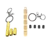 4pcs Kit Deflator Pneumatico Automatico Oro Accessori Portatile Deflazione Pneumatico Per Pneumatico Aria Giù Strumento Per Vehic Car Lanyard Donne