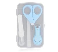 4pcs kit per chiodo per bambini in sicurezza set di chiodi per bambini con fulmina per chiodi a forbice tweezer clipper blu clipper blu