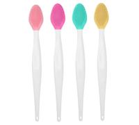 4pcs labbra spazzola per labbra, scrubber esfoliante da 5, 7 pollici Scrubber a naso in silicone a doppio lato per uomini donne