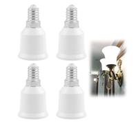 4Pcs Lampadina da E14 E27, Adattatore E14 a E27, Convertitore per LED, Alogene, CFL, Incandescenza 220V