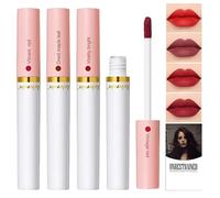 4pcs Lana Del Rey Lipstick, Cigarettes Set, Rossetto Con Texture Vellutata ad Alto Colore, Set di Cosmetici per Ragazze e Donne