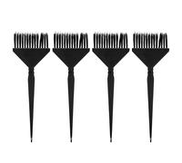 4PCS Largo Tintura Per Capelli Brus Portatile Con Setola Rigida Coda A Punta Anche Colorazione Tintura Per Capelli Pennello Per Tinta Per Barbiere (Nero)