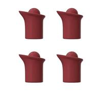 4PCS Leakproof Stoppers Suitable for Wine Bottles Champagne with Filtration Function Silicone Construction Easy Use Wine Stopper