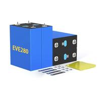 4pcs LiFePO4 EVE 3.2V 280Ah Celle, Batteria al Litio a Ciclo Profondo di Grado A, Supporto di più Batterie in Serie o in Parallelo Perfette per Barche, Camper, Golf, Off-Grid