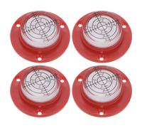 4pcs Livella a Bolla Orizzontale di Precisione 49x16.5mm, per Bull's-Eye Rosso