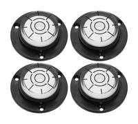 4pcs Livella Bull-Eye 49x16.5mm per Auto Nero/Bianco