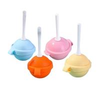 4Pcs Lollipop Silicone Mold Ice Cream Shape - 4.5x4.5x10cm 20g Reusable Easy Release - Chocolate Gummy Cake Dessert Baking Tray For Home Kitchen Professional