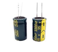 4pcs/lot H101 Low ESR/Impedance high frequency 35v 3300UF aluminum electrolytic capacitor size 16 * 25 3300UF35V 20% ICXLPMC