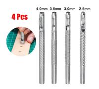 4Pcs / Lotto Forma Rotonda Foro Punzone Kit Cintura Band for cavo for fai