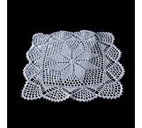 4Pcs / Lotto Mano Uncinetto Pizzo Tovaglietta Cotone Cavo Centrini Vintage 30cm