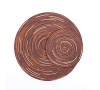 4Pcs / Lotto Tessuto a Mano Tovaglietta Rotondo Coppa Sottobicchiere Tavolo