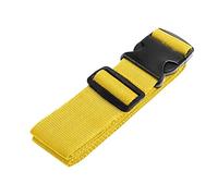 4Pcs Luggage Safe Strap Adjustable Travel Accessories One Word Suitcase Buckle Baggage Packing Belt Per Bagagli(Yellow)