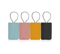 4Pcs Luggage Tags Suitcase Tag - PU Leather Name Tags