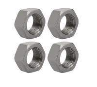 4pcs M22 x 1.5mm Pitch Metric Fine Thread Carbon Steel Left Hand Hex Nuts
