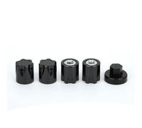 4pcs m4 da dado a ruota, manuale di bloccaggio del tappo di bordo per ruota per polvere per polvere di auto in alluminio per crawler rc tra xxas TR x4 assiale SCX10 90046 D90 (NERO)