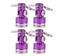 4pcs magnetico montaggio per 1 10 RC Drift Cody Post Post Shell Colonna con clip 02010 compatibile con vari modelli di auto alla deriva RC(PURPLE)