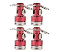4pcs magnetico montaggio per 1 10 RC Drift Cody Post Post Shell Colonna con clip 02010 compatibile con vari modelli di auto alla deriva RC(Red)