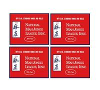 4Pcs Mahjong Game Rules Cards 2024 Mah Jongg Carta di Grandi Dimensioni Regole Standard Nazionali E Gioco Mani Per Famiglia