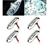 4Pcs Marine Barca LED Cortesia Luci Abitacolo Deck Walkway Scale Luce 12V -24V