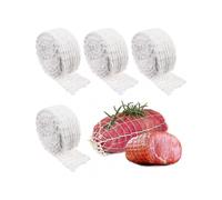 4PCS Meat Netting Roll Cotton Smoked Meat Poultry Ham Netting Wrapping Net for Beef Sausage Making