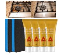 4pcs Metal Polish Cream Lucidante per Metalli, Polish Metalli Rimozione Ruggine Crema per Pulisce E Lucida Ogni Tipo Di Superficie Metallica