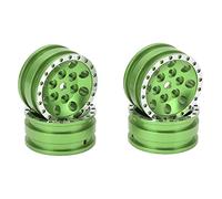 4pcs metallo a 8 bordo per foro rotondo per auto di arrampicata assiale SCX24 1/24 (Verde)