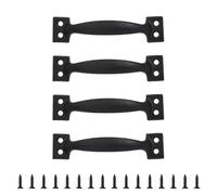 4PCS Metallo Utiles Grips Per Armadi E Recinzioni In Legno Porta Fienile Tirare Alta Durezza Maniglia In Ferro Utensili Da Cucina