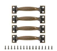 4PCS Metallo Utiles Grips Per Armadi E Recinzioni In Legno Porta Fienile Tirare Alta Durezza Maniglia In Ferro Utensili Da Cucina