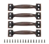4PCS Metallo Utiles Grips Per Armadi E Recinzioni In Legno Porta Fienile Tirare Alta Durezza Maniglia In Ferro Utensili Da Cucina