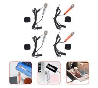 4pcs Microfoni del telefono Mini Auricolari Microfoni portatili per la