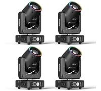 4PCS Mini 7R 230W Beam Teste Mobili LED Lampada Luce da Discoteca RGBW Luci Palco18CH Moving Head per DJ Bar Festa Palcoscenico Club Illuminazione