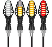 4PCS Mini Indicatori per Moto Luci Di Svolta a LED Fluenti, Luci Diurne E Lucis