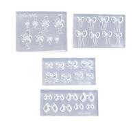 4pcs mini stampo portatile per nail art bowknot silicone stampo per gli appassionati di unghie