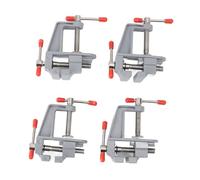 4pcs mini tavolo portatile, morsetto in lega in lega in alluminio per il branco per fai - -te, con ampia apertura della mascella e superficie non slittata, ideale per la