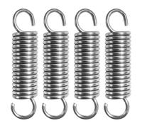 4Pcs Molle Di Trazione 60Mm Con Gancio, Molla Di Tensione in Acciaio Inox, Molla
