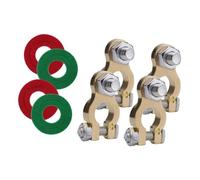 4Pcs Morsetti Batteria Connettore M8 Rame Puro Terminali Top Post