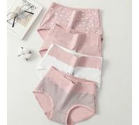 4PCS Mutandine Da Donna a Vita Alta Body Shaper Biancheria Intima Mutande Di Cot