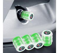 4Pcs New Fluorescente Luminoso Auto Valvola Della Gomma Tappi Accessori Esterni per Alfa Romeo 159 Giulietta Giulia MiTo 147 GT Spider