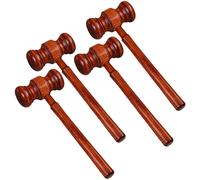 4pcs Novelty Courtroom Gavel Auction Marte Kammers Prop Educational Prop Hammer
