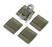 4PCS Organizer Cavi Casco, Holder Hook Loop in Nylon 500D | Retro Elastico 5x5cm for Cavi Headset E Radio Su Caschi Style FAST MICH