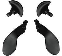4PCS Paddle Posteriori in Metallo per PS5 DualSense Edge Controller, Ricambi Intercambiabili per PS5 DualSense Edge Wireless Controller (Nero)